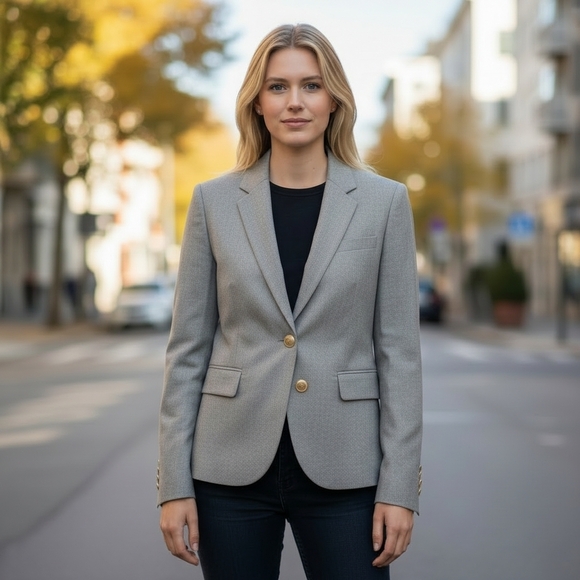 J. Crew Jackets & Blazers - EUC J.Crew Schoolboy Blazer in Grey - Size 6 - 16271 Italian Wool